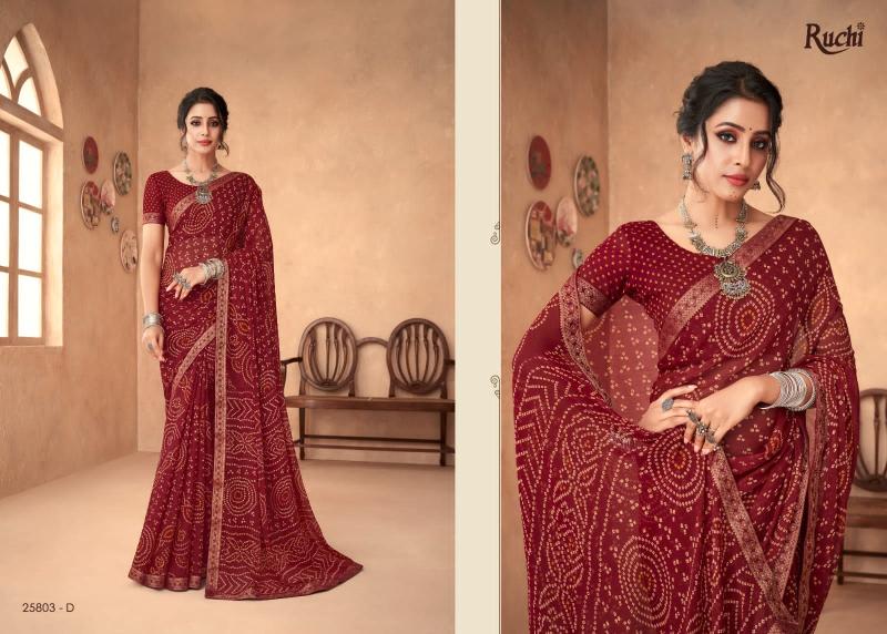 Ruchi Simayaa 18 Desiger Chiffon Saree Wholesaler