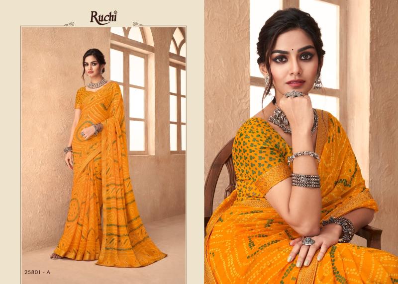 Ruchi Simayaa 18 Desiger Chiffon Saree Wholesaler