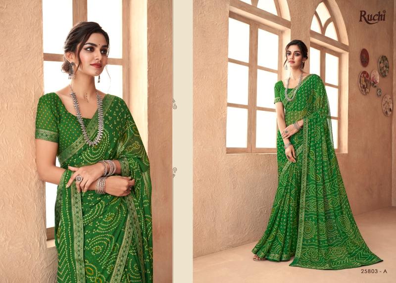 Ruchi Simayaa 18 Desiger Chiffon Saree Wholesaler