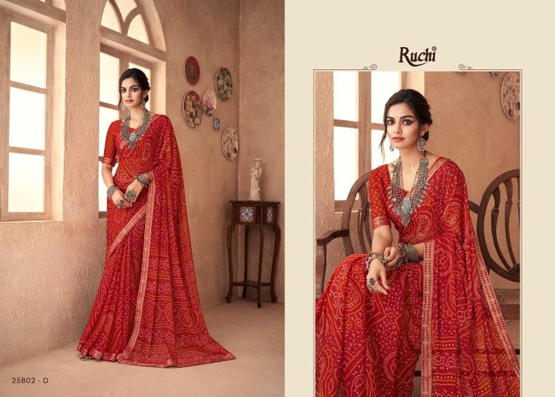 Ruchi Simayaa 18 Desiger Chiffon Saree Wholesaler