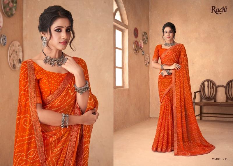 Ruchi Simayaa 18 Desiger Chiffon Saree Wholesaler