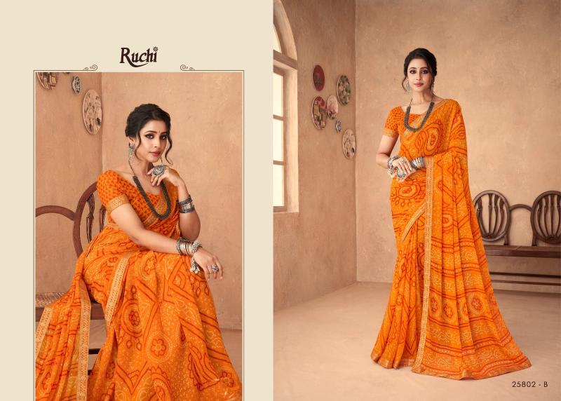 Ruchi Simayaa 18 Desiger Chiffon Saree Wholesaler