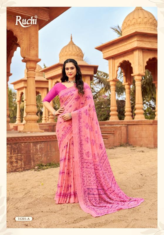 Ruchi Star Chiffon 151 Designer Soft Saree Collection