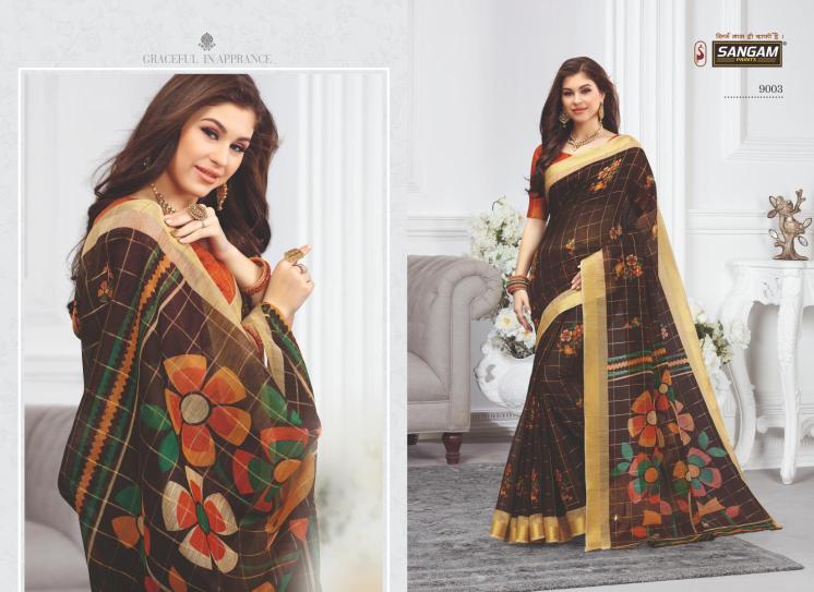 Sangam Eliza Nx Cotton Silk Saree Collection