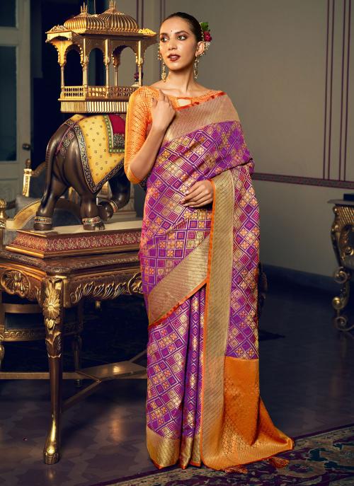 Sangam Zari Nx Rich Patola Silk Sarees Collection