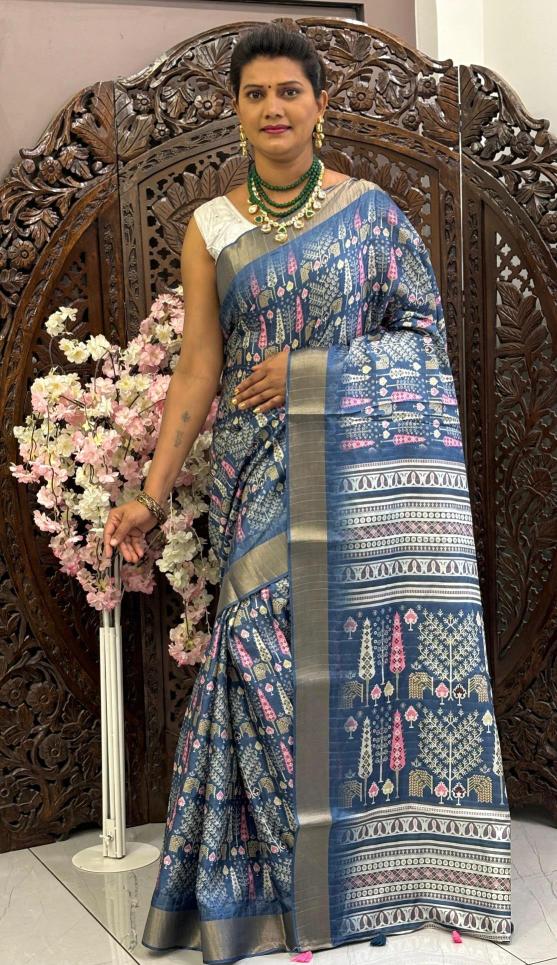 Scmd Siddhi Handloom Silk Digital Printed Saree Collection