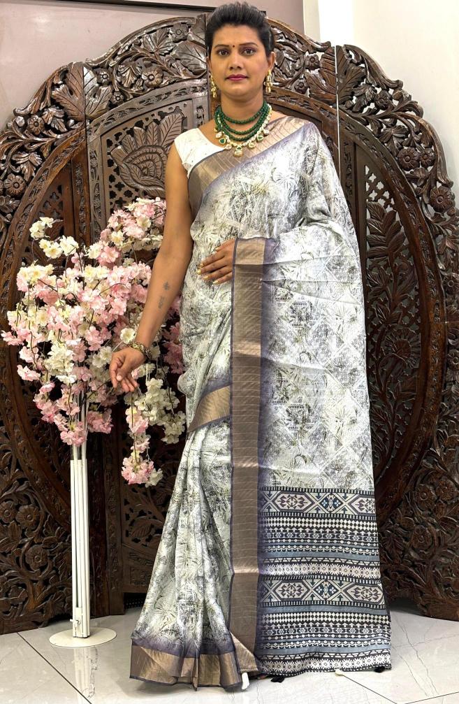 Scmd Siddhi Handloom Silk Digital Printed Saree Collection