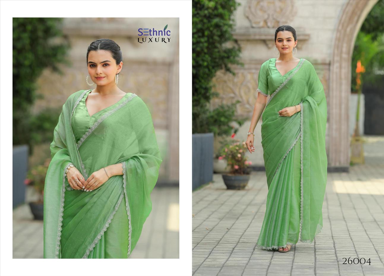 Sethnic Emerald Vol 1 Soft Jimmy Choo Burberry Saree Collection