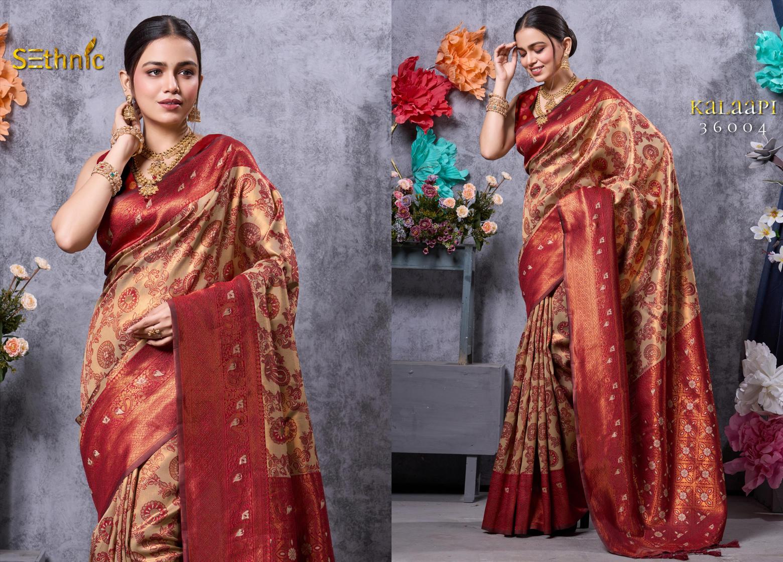 Sethnic Kalaapi Designer Kanjivaram Silk Saree Collection