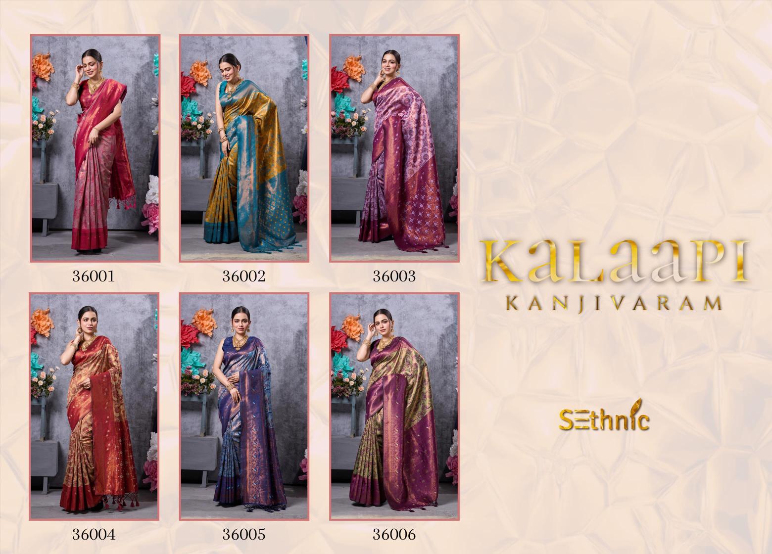 Sethnic Kalaapi Designer Kanjivaram Silk Saree Collection