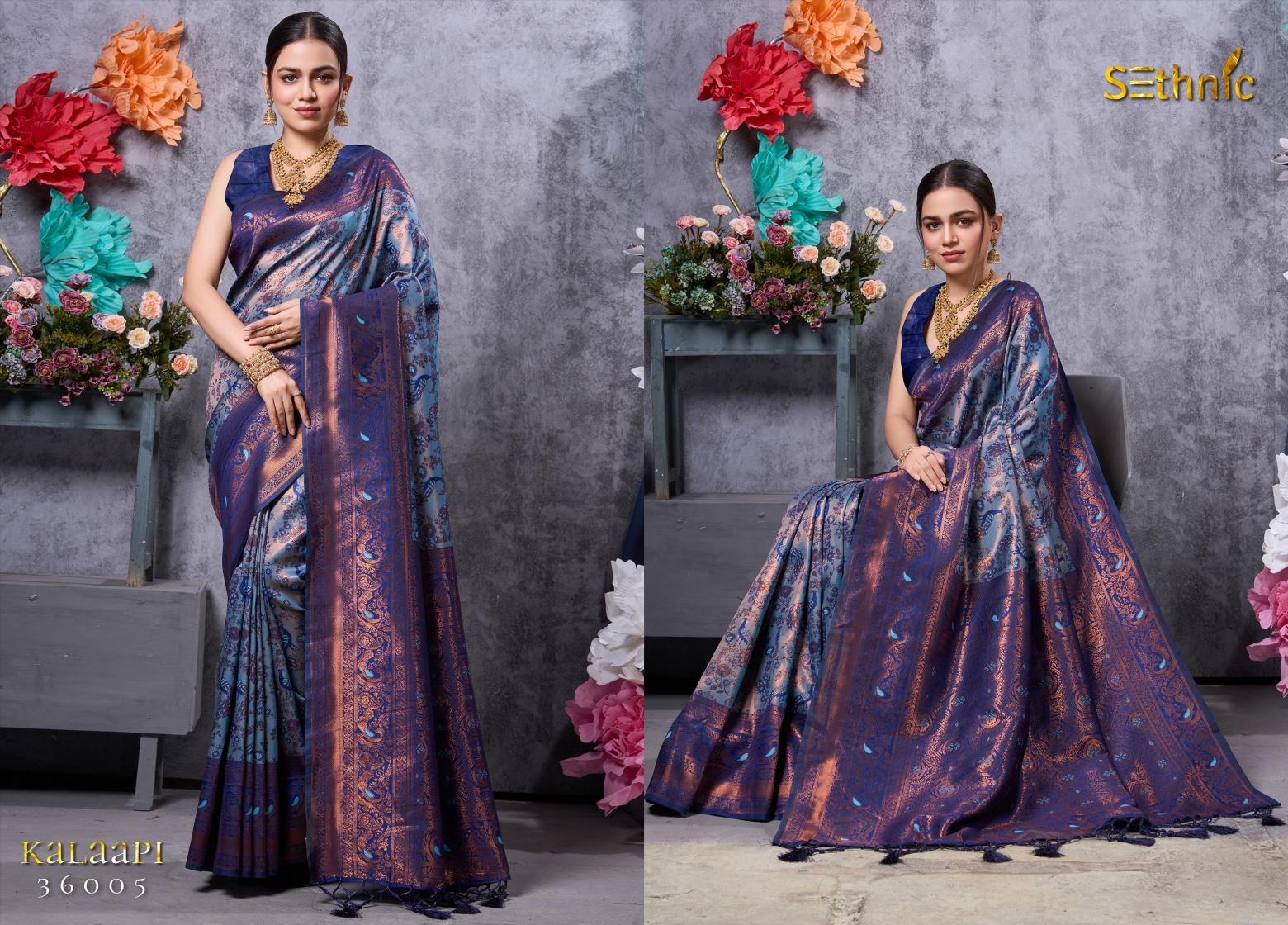 Sethnic Kalaapi Designer Kanjivaram Silk Saree Collection