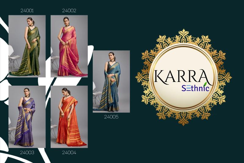 Sethnic Karra Mysore Silk Designer Saree Collection