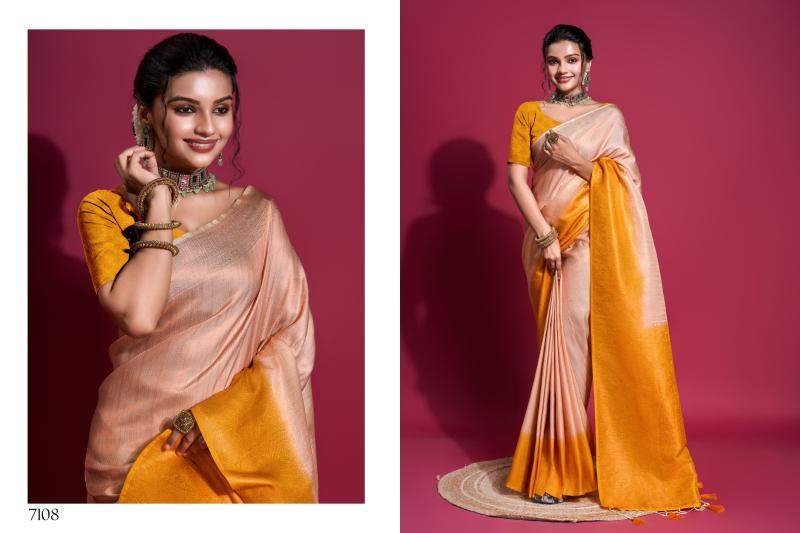 Sethnic Kubera 2 Copper Zari Weaving Soft Silk Saree Collection