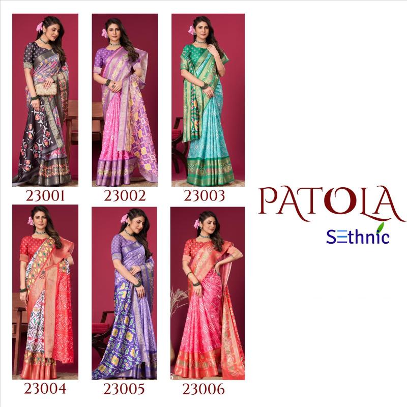 Sethnic Patola Vol 1 Satin Silk Saree Collection