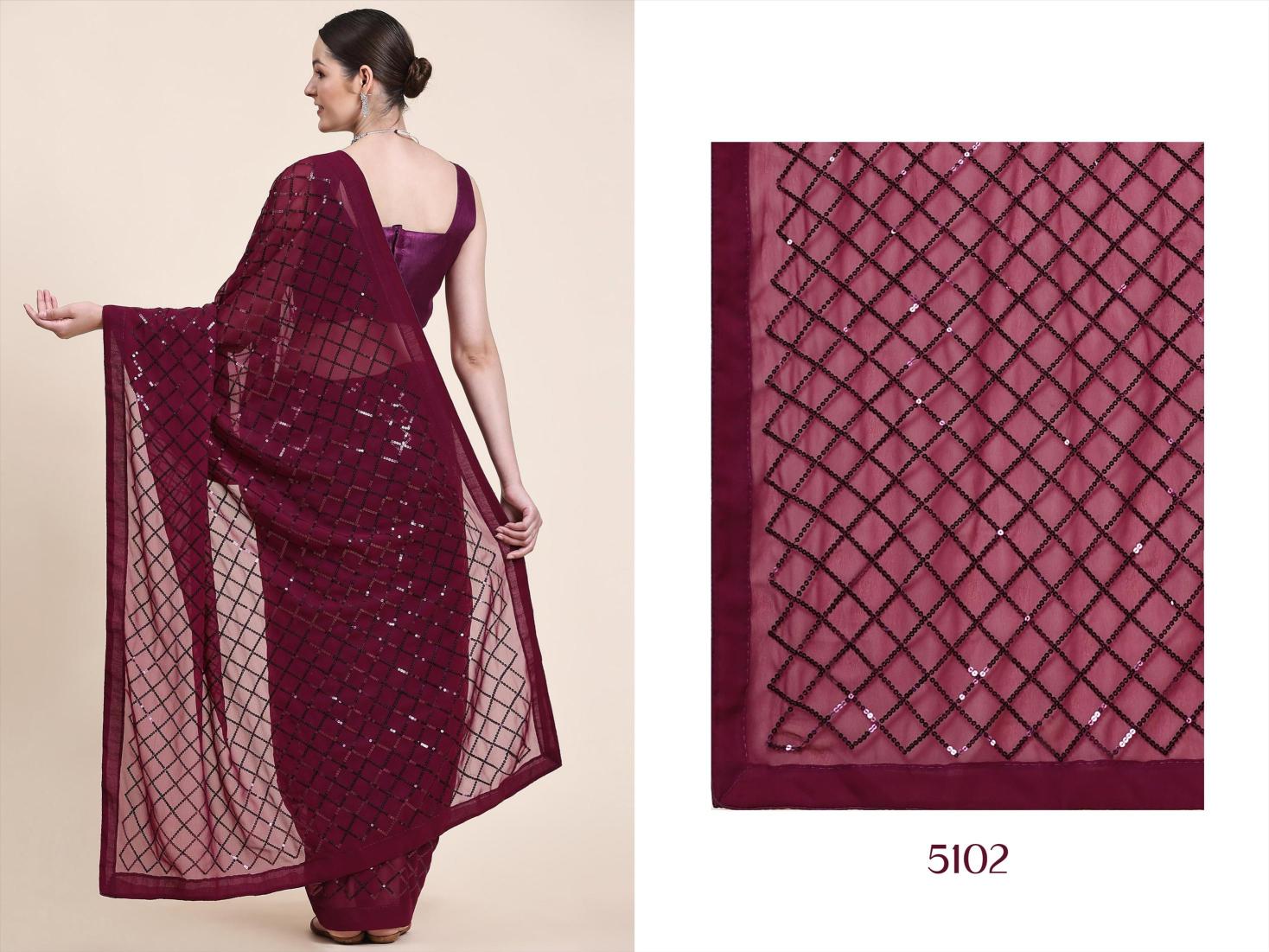 Sethnic Sparkle Vol 1 Fancy Designer Georgette Saree Collection