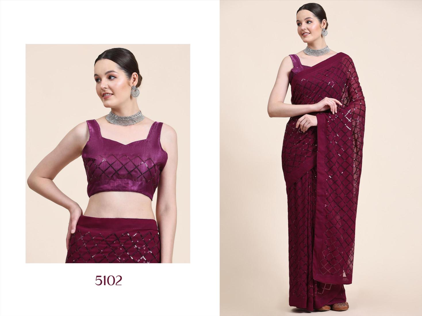 Sethnic Sparkle Vol 1 Fancy Designer Georgette Saree Collection