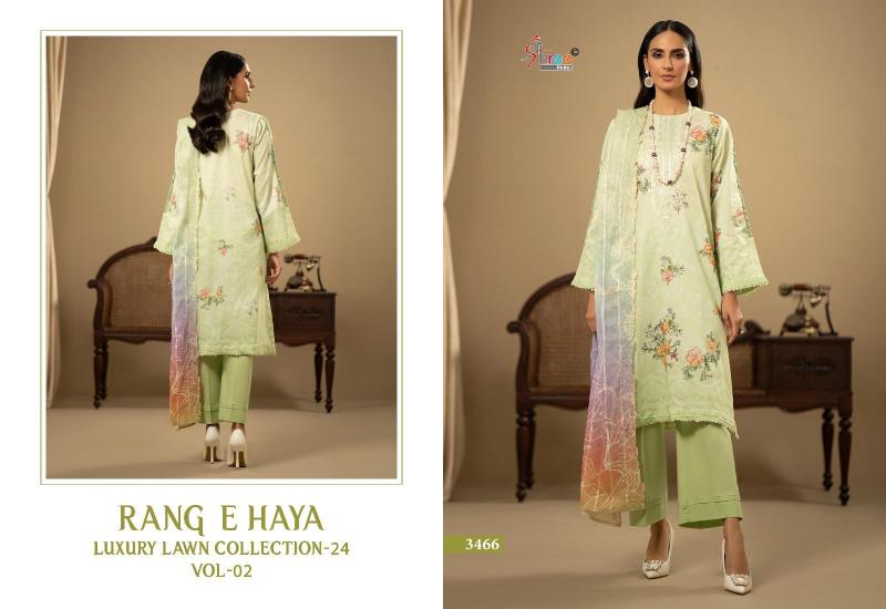 Shree Rang E Haya Luxury Lawn 24 Vol 2 Chiffon Dupatta