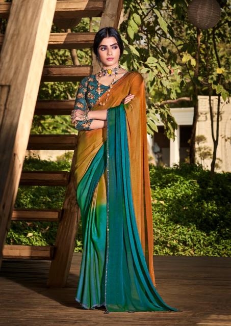 Sr Aruna Hit 3D Velvet Chiffon Fancy Saree Collection