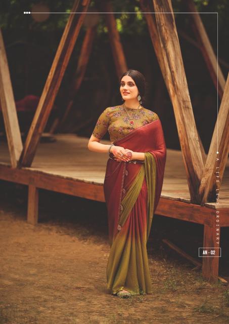 Sr Aruna Hit 3D Velvet Chiffon Fancy Saree Collection