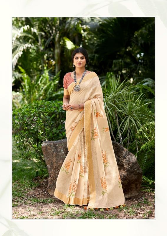 Sr Khichha Linen Designer Saree Collection