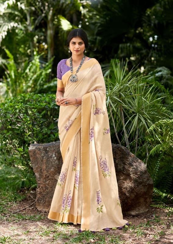 Sr Khichha Linen Designer Saree Collection