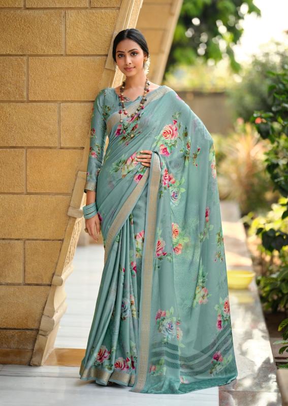 Stavan Sahar Viscose Printed Designer Saree Collection