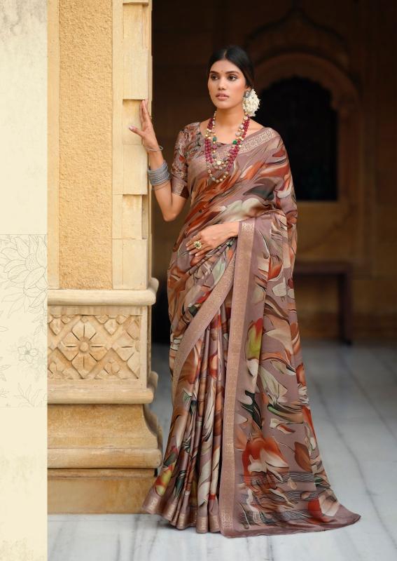 Stavan Sahar Viscose Printed Designer Saree Collection