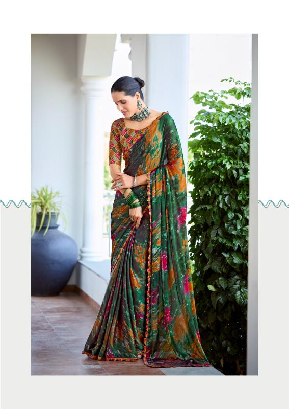 Stavan Tapsya Fancy Satin Printed Saree Collection