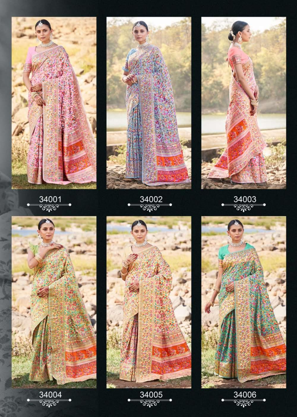 The Fabrica Kashmiri Vol 1 New Designer Wedding Saree