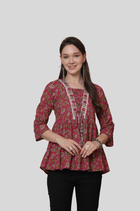 Trendy Aaradhya Vol 22 Cotton Western Tops Collection