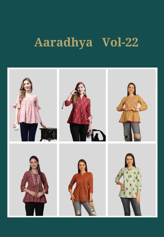 Trendy Aaradhya Vol 22 Cotton Western Tops Collection