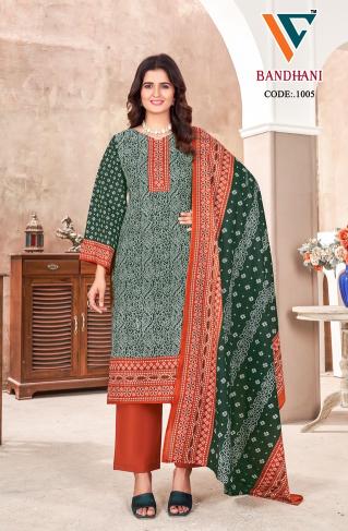 Vandana Bandhani Vol 1 Cotton Dress Material Collection