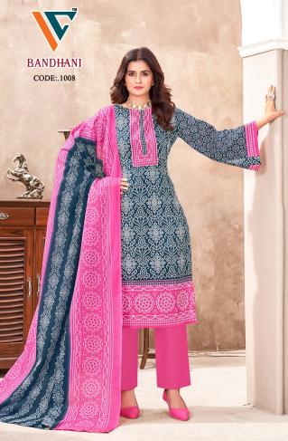 Vandana Bandhani Vol 1 Cotton Dress Material Collection