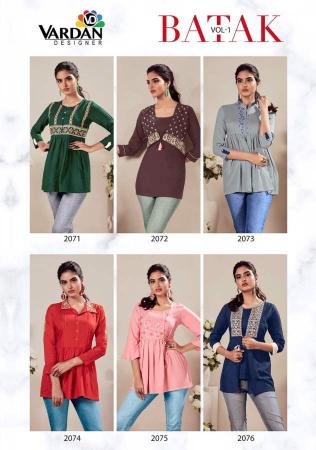 Vardan Batak 1 Fancy Wear Designer Stylist Top Collection