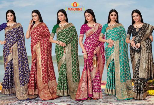 Varmine Amruti Vol 77 Silk Designer Saree Collection