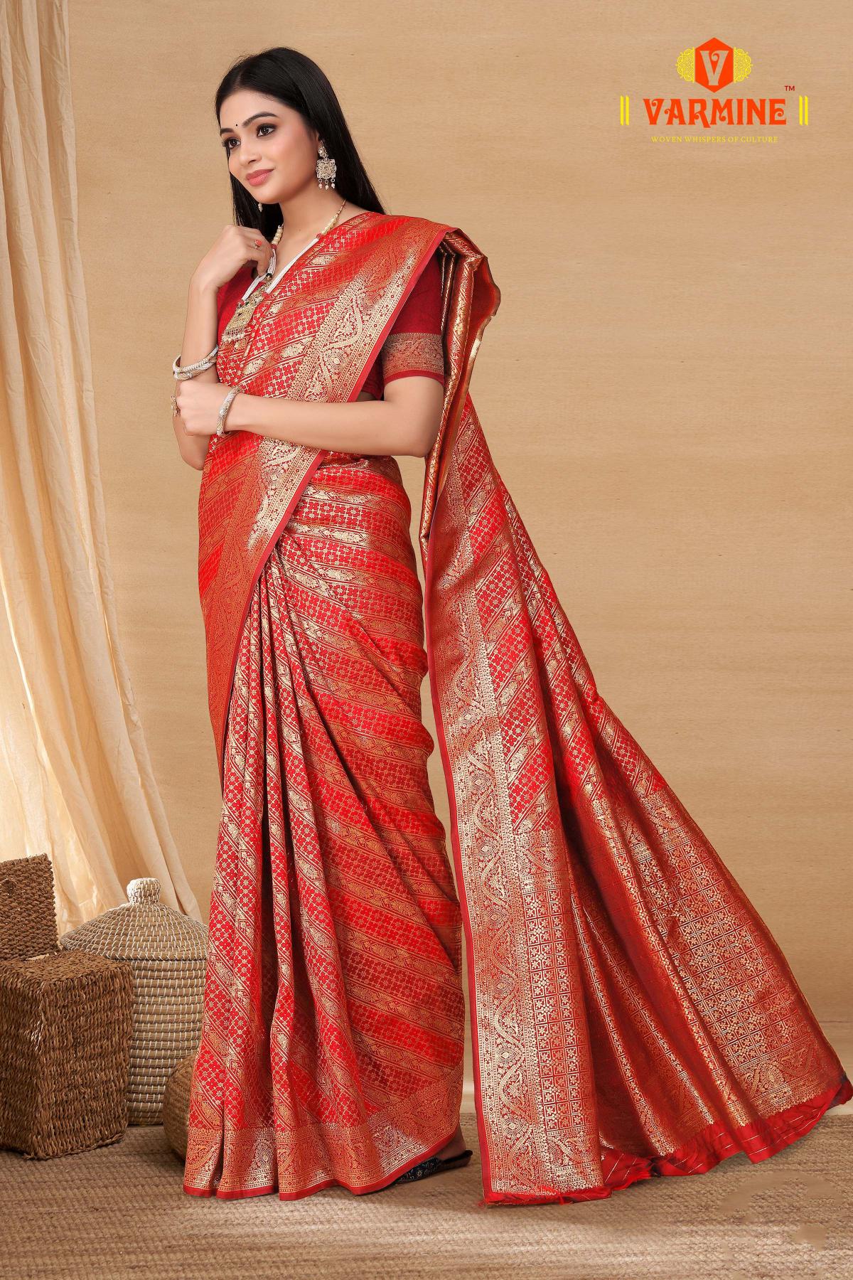 Varmine Amruti Vol 80 Designer Banarasi Silk Saree Collection