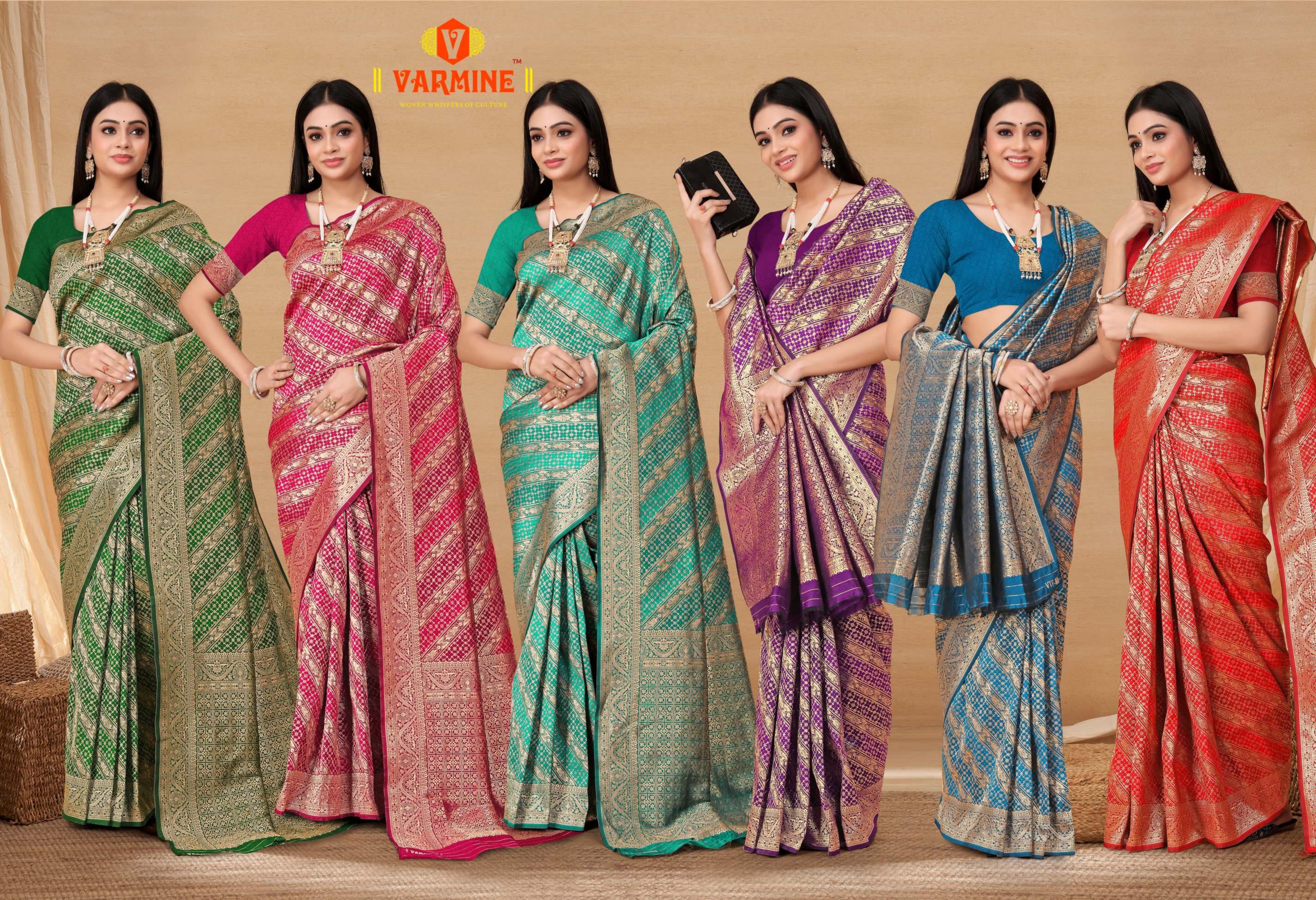 Varmine Amruti Vol 80 Designer Banarasi Silk Saree Collection