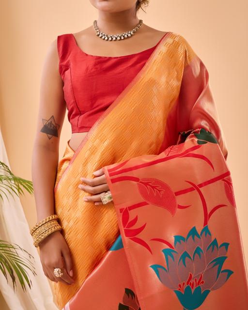 Vt 5019 Paithani Silk Wear Weaving Saree Wholesaler