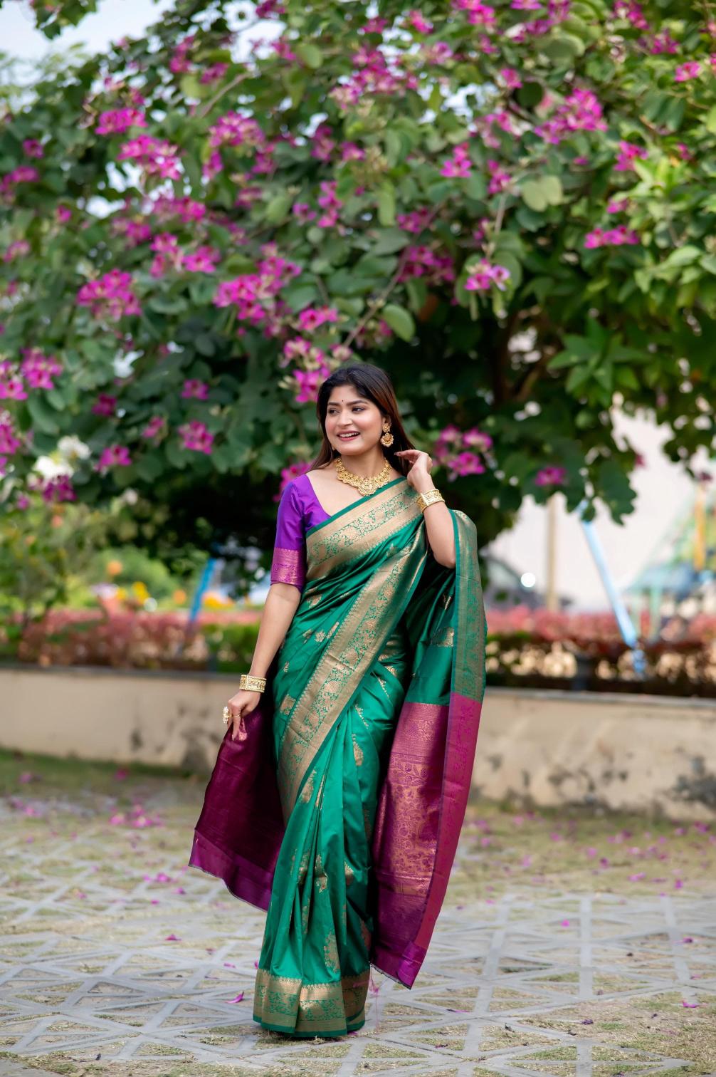 Vt 5054 Premium Banarasi Katan Silk Saree Collection