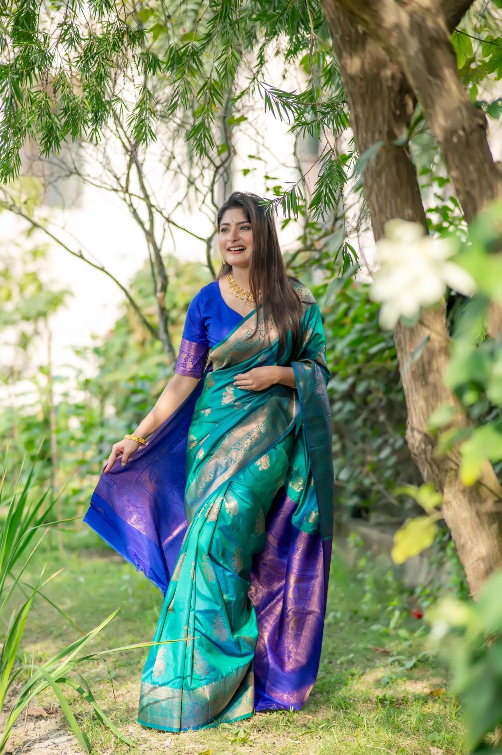 Vt 5054 Premium Banarasi Katan Silk Saree Collection