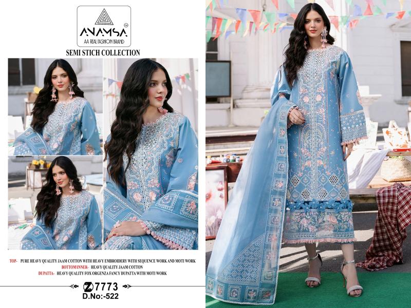 Anamsa 522 Embroidered Pakistani Salwar Kameez