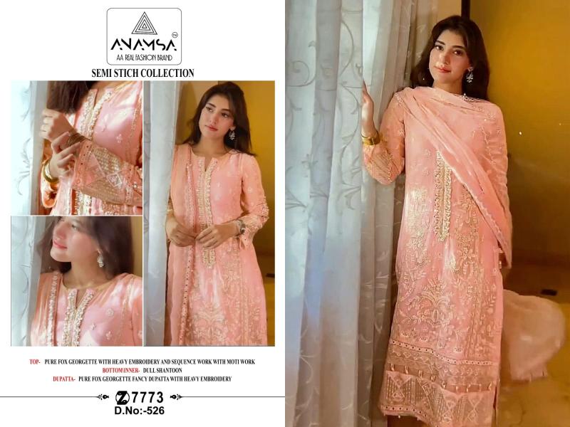 Anamsa 526 Georgette Pakistani Salwar Kameez