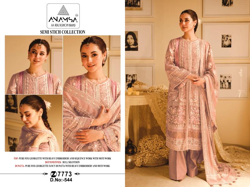 Anamsa 544 Georgette Pakistani Salwar Kameez