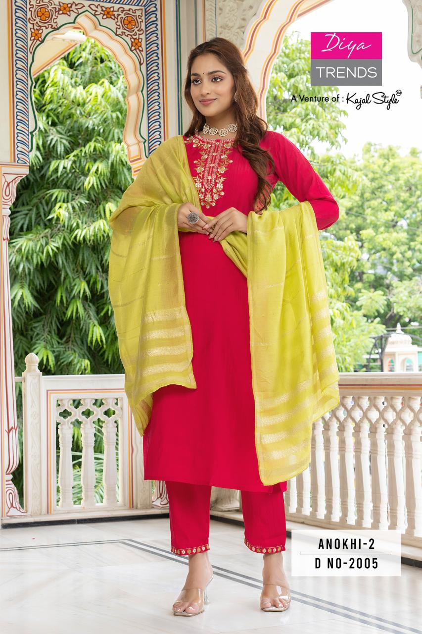 Anokhi Vol 2 By Diya Trends Kurti Bottom With Dupatta Collection