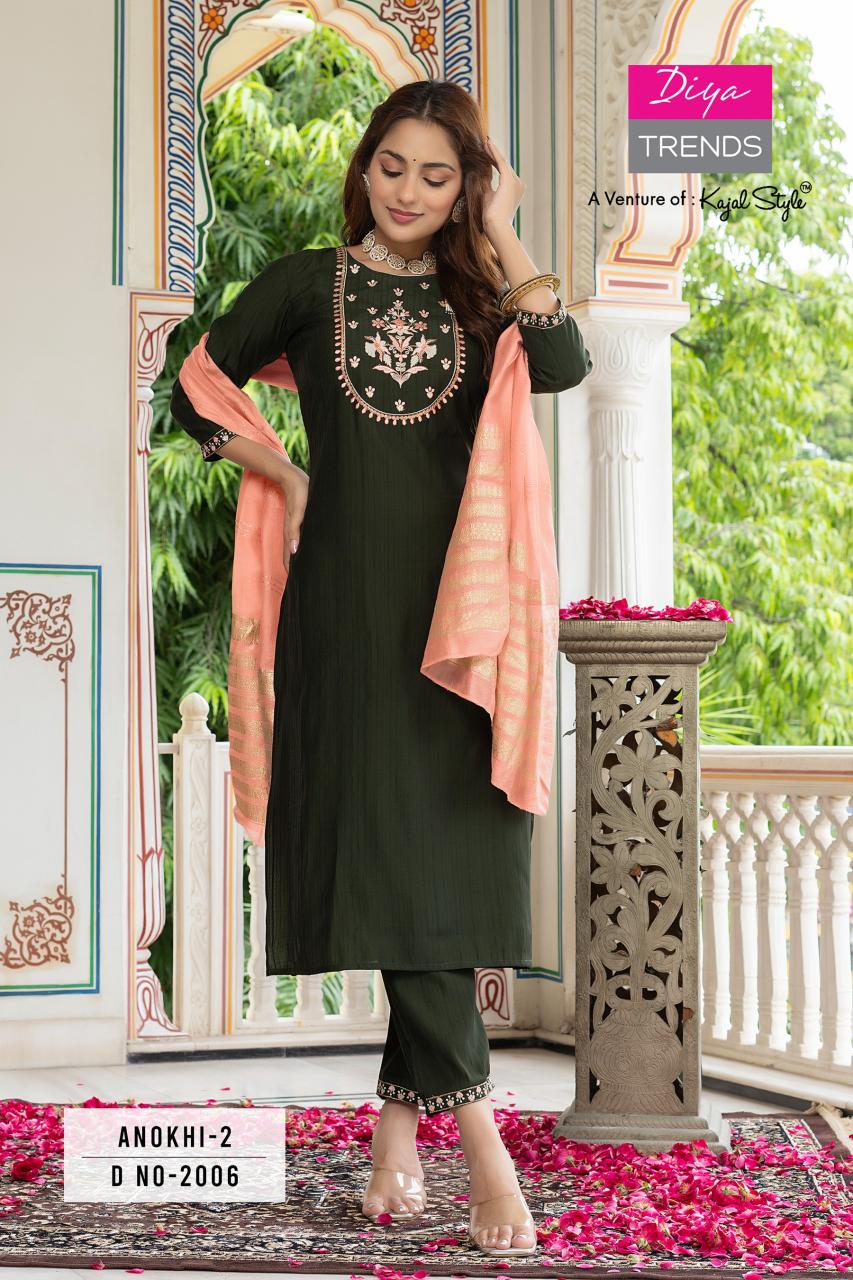 Anokhi Vol 2 By Diya Trends Kurti Bottom With Dupatta Collection