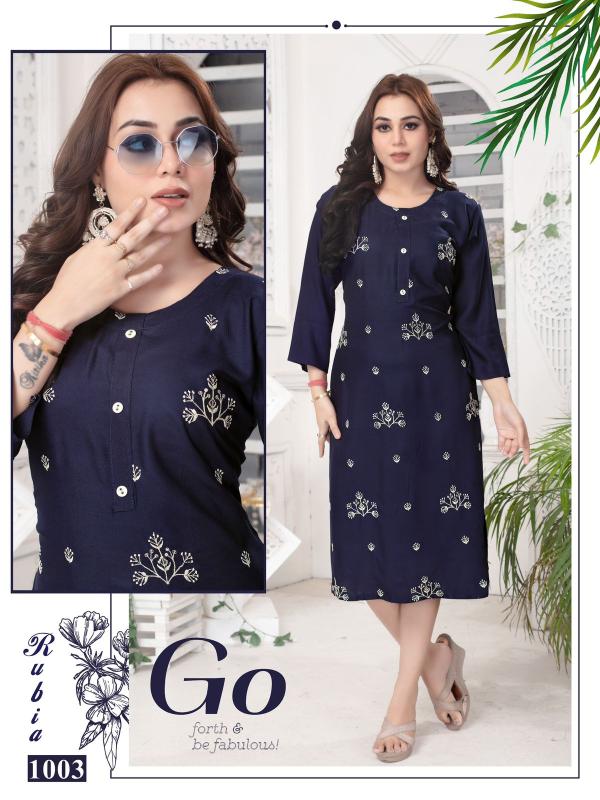 Beauty Rubia Rayon Fancy Kurti Collection