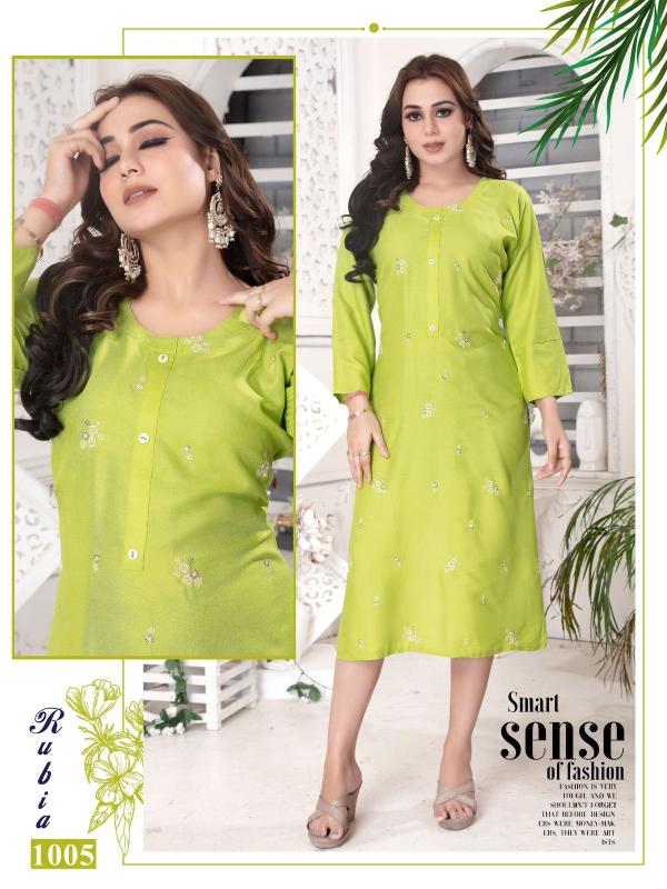 Beauty Rubia Rayon Fancy Kurti Collection