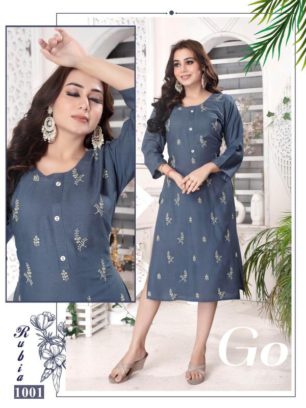 Beauty Rubia Rayon Fancy Kurti Collection