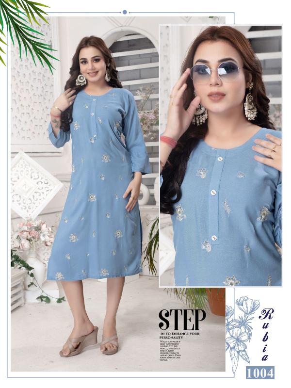 Beauty Rubia Rayon Fancy Kurti Collection