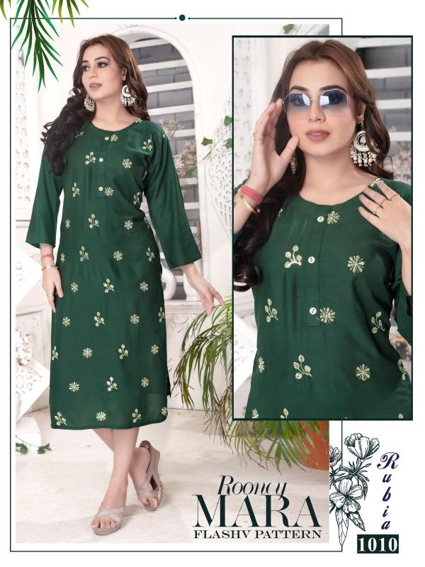 Beauty Rubia Rayon Fancy Kurti Collection